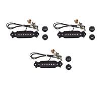 Jnchdghwa 3X Pre-Wired 6-String Single Coil Pickup Harness with Volume & Tone Pots for Electric Guitar Electric Guitar