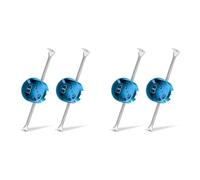 Jnchdghwa 4 Pcs Ceiling Fan Brace Electrical Box 14.25 to 22.5 Inch Adjustable Electrical Box and Support Bar Fan Bracket Blue