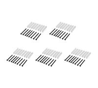 Jnchdghwa 40 Pcs M2.5x32MM Electric Guitar Humbucker Pickups Adjust Height and Spring - Pitch 0.4mm - Black