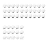 Jnchdghwa 45 Pack 22MM Blank White Dice Set Acrylic Rounded D12 Dice Cubes for Game,Fun,DIY Sticker and Math Teaching