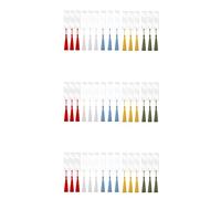 Jnchdghwa 45 PCS Rectangle Acrylic Bookmark Blank Clear DIY Unfinished Book Markers with Colorful Tassels Ornaments Crafts Decors