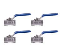 Jnchdghwa 4X 1/2 inch Stainless Steel Internal Thread Lever Handle Ball Valve