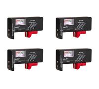 Jnchdghwa 4X BT-168 AA/AAA/C/D/9V/1.5V Batteries Universal Button Cell Battery Colour Coded Meter Indicate Volt Tester BT168