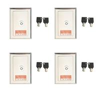 Jnchdghwa 4X Garage Door Opener, Electric Door Roll Switch Lock Box, Mounted Concealed Button Switch B