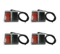 Jnchdghwa 4X Instant Plastic Foot Switch Infinite Double Pedal Two-Way Dual-Use Tumble Switch