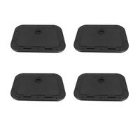 Jnchdghwa 4X Marine Deck Plate Access Cover Pull Out Inspection Hatch with for Boat Kayak Canoe, 380 X 280mm -Black