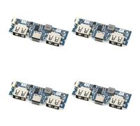 Jnchdghwa 4X Micro-USB/Type-C 5V 2.4A Dual USB 18650 Boost Battery Charger Board Mobile Power Bank Accessories for Phone DIY A