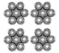 Jnchdghwa 4X Replacement Cutter Head for Electric Shaver for Men Beard Trimmer Wet and Dry 7D Floating Heads Blade Silver