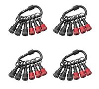 Jnchdghwa 4X Upgrade Drill Bit Holder Key Chain 6pc, 1/4 Bit Holder for Impact Driver, for Screwdriver & Drill Bits