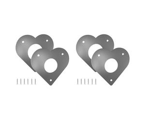 Jnchdghwa 4x Woodpecker Protection for Nesting Box and Bird House - Extra Safe Flight Hole Protection (28 + 32 Mm)