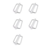 Jnchdghwa 5pcs 50mm 316 Stainless Steel Slide Buckle Triglide Webbing Slider Strap Keeper for Harness Waist Strap
