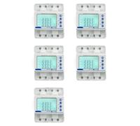 Jnchdghwa 5X 3 Phase 380V 100A Tuya WiFi Smart Bi-Directional KWh Meter Over Under Voltage Protector Relay Switch Current Limit