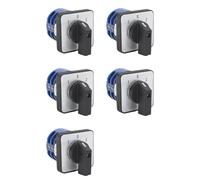 Jnchdghwa 5X Changeover Switch 3 Positions 8 Terminals Universal Rotary Cam Latching Switches 32A