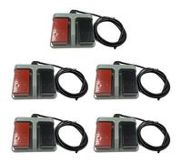 Jnchdghwa 5X Instant Plastic Foot Switch Infinite Double Pedal Two-Way Dual-Use Tumble Switch
