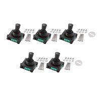 Jnchdghwa 5X Joystick Switch AC 240V 5A 4NO 4NC Momentary 2.5mm Fixing Thread Joystick Switch