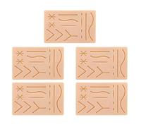 Jnchdghwa 5X New Skin Suture Training Kit Pad Suture Training Kit Suture Pad Trauma Accessories for Practice and Training Use