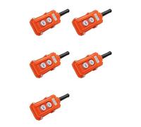 Jnchdghwa 5X Rain Proof Up-Down Switch Control Station Crane Pendant Hoist Push Button Switch Momentary COB61-UP-DOWN