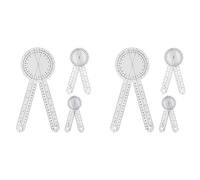 Jnchdghwa 6-Piece Goniometer 6/8/12 Inch Occupational Therapy Protractor Tool Measuring Angle Ruler 360 Degree Universal