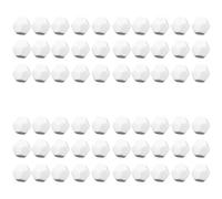 Jnchdghwa 60 Pack 22MM Blank White Dice Set Acrylic Rounded D12 Dice Cubes for Game,Fun,DIY Sticker and Math Teaching