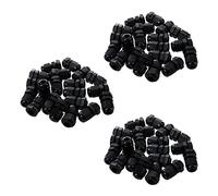 Jnchdghwa 60 Pieces Black Plastic Waterproof Cable Gland Connector PG7