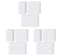 Jnchdghwa 60Pcs Wall Insulation Outlet Insulators Sealers,Electrical Outlet Insulation Pads for Wall, Light, Switch Socket