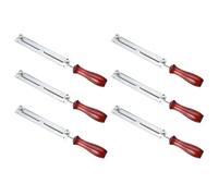 Jnchdghwa 6pcs 3/16 Inch 4.8mm Round Flat Sharpening Sharpener Force File Files Holder Handle Kit Chainsaw Chain Tools