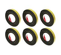 Jnchdghwa 6Pcs 5M Black Single Sided Self Adhesive Foam Tape Closed Cell 20mm Wide x 3mm Thick