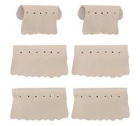 Jnchdghwa 6Pcs Pool Table Corner Protectors with Grey-White Leather Pockets for Enhanced Billiard Stability