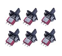 Jnchdghwa 6X AC 250V/3A 125V/5A Momentary SPDT 3 Positions Toggle Switch T80-R