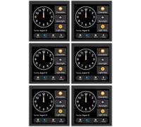 Jnchdghwa 6X Tuya T3E Panel Switch Touch Screen Panel EU Smart Control Panel Switch Zigbee Smart Home Wall Push Light Switch,Black
