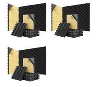Jnchdghwa 72 Pack Self Adhesive Egg Crate Sound Proof Foam Panels 2x12x12Inch, Acoustic Foam for Home & Studios
