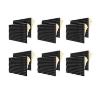 Jnchdghwa 72Pcs Soundproof Foam Panels,2 Inch X 12 Inch X 12 Inch Pyramid Shaped Acoustic Panels for Wall,Studio, Home and