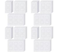 Jnchdghwa 80Pcs Wall Insulation Outlet Insulators Sealers,Electrical Outlet Insulation Pads for Wall, Light, Switch Socket
