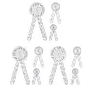 Jnchdghwa 9-Piece Goniometer 6/8/12 Inch Occupational Therapy Protractor Tool Measuring Angle Ruler 360 Degree Universal