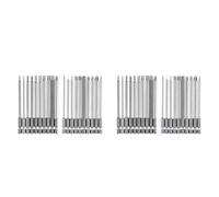 Jnchdghwa Bit Set Long, Magnetic Bit Set 40 Pcs 100mm, Torx Bit T8-T40, Hex Bit H2-H6, PH1 PH2, PZ2, Slotted Bit, 1/4inch Hexagon