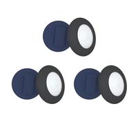 Jnchdghwa Cat Collar Holder, for Air Tag Cat Collar Holder Compatible for GPS Tracker,6Pack Case Cover Black and Blue