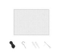Jnchdghwa Cat Netting for Balconies- 10x13ft Steel Wire Reinforced Screen, Anti-Fall Mesh Fence for Cats, Pet Safety Netting Solution