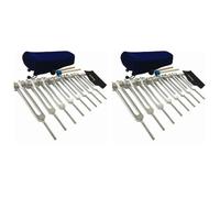 Jnchdghwa Chakra Tuning Fork Set for Healing, 16 Pieces Silver Chakra Tuning Fork for Meditation