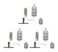 Jnchdghwa Dc 12V Motor Small PCB Hand Drill Drilling Machine Compact Set with 30Pc 0.5-3mm Drill Bit 0.3-4mm Jto Keyless Chuck