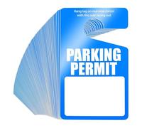 Jnchdghwa for Car Rear View Mirror PVC 3 X 5 Inch Parking Permit Hang Tags 100-Pack Plastic Placards