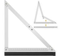 Jnchdghwa for Carpenter Tools 24 Inch Folding Triangle Ruler Framing Square Construction Measurement Angle Ruler