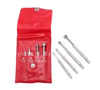 Jnchdghwa Hardened Bore Gauge 4pcs Telescoping Small Hole Gauge Set Full Round Spherical Shaped Flat
