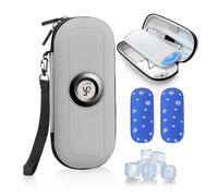 Jnchdghwa Insulin Cooler Diabetes Travel Case with Thermometer Temperature Display, Refrigerated Medication Travel Bag