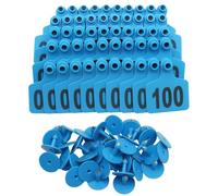Jnchdghwa Large Plastic Livestock for Sheep Cattle Calf Hog Ear Tags with Numbering From 001 to 100 Cattle Ear Tags