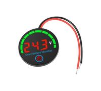 Jnchdghwa LED Battery Level Indicator Digital Voltmeter 12V/24V 36V/48V Lithium Battery Capacity Board Voltage Charge Tester Red
