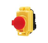 Jnchdghwa Machine Push Button Switch KJD17B 5 PIN 250V 16A Electromagnetic Switch Machine Switch Safety Switch IP55 Waterproof