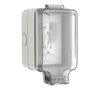 Jnchdghwa Outdoor Electrical Outlet Box with IP66 Waterproof Design, 20A Double Socket, Lockable Enclosure for Garden, Yard, Sports