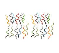 Jnchdghwa Plastic Reptile Animal Snake Model Toy 24Pcs Multicolour