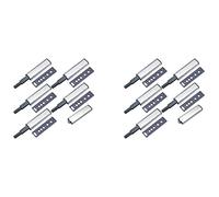 Jnchdghwa Push Latches for Cabinets 12 Pack Push to Open Cabinet Hardware Push Press Kitchen Door Push Release