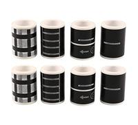 Jnchdghwa Railway Highway Road Tape 8 Rolls 4.8cmx5M Sticker Traffic Road Adhesive Masking Tape Road for Kids DIY Toy Car Play